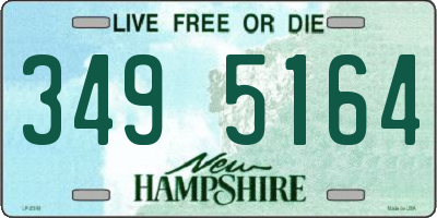 NH license plate 3495164