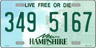 NH license plate 3495167