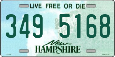 NH license plate 3495168