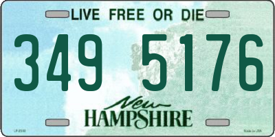 NH license plate 3495176