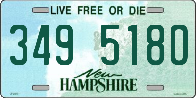 NH license plate 3495180