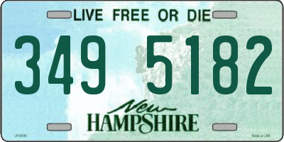 NH license plate 3495182