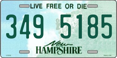 NH license plate 3495185