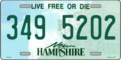 NH license plate 3495202