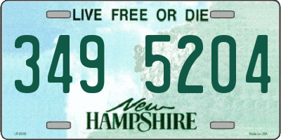 NH license plate 3495204