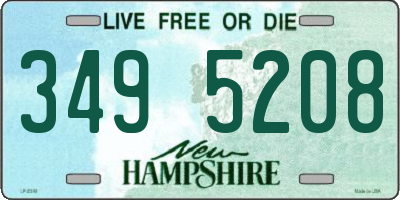 NH license plate 3495208