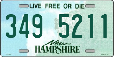 NH license plate 3495211