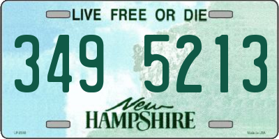NH license plate 3495213