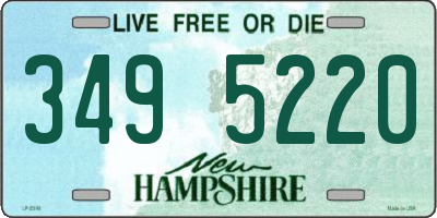 NH license plate 3495220
