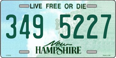 NH license plate 3495227