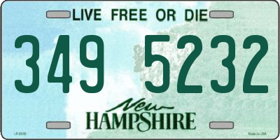 NH license plate 3495232