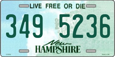 NH license plate 3495236