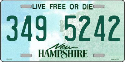 NH license plate 3495242