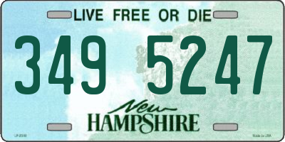 NH license plate 3495247