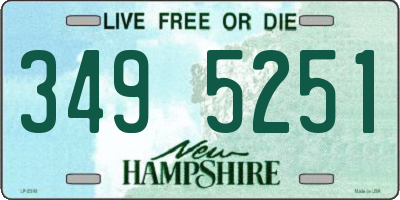NH license plate 3495251