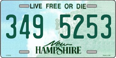 NH license plate 3495253