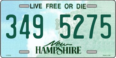 NH license plate 3495275