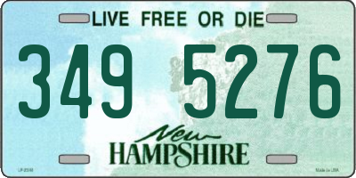 NH license plate 3495276