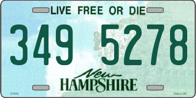 NH license plate 3495278