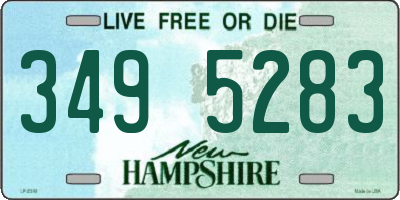 NH license plate 3495283