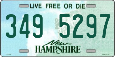 NH license plate 3495297