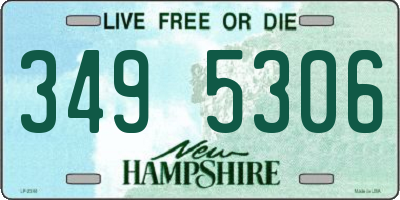 NH license plate 3495306