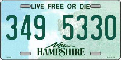 NH license plate 3495330