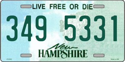 NH license plate 3495331