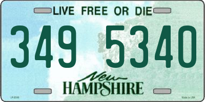 NH license plate 3495340