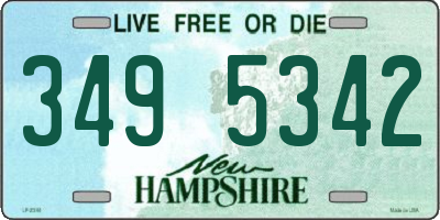 NH license plate 3495342