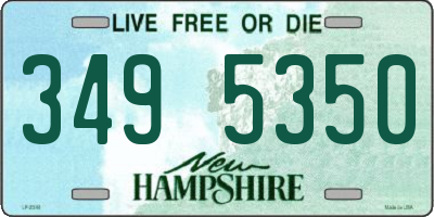 NH license plate 3495350