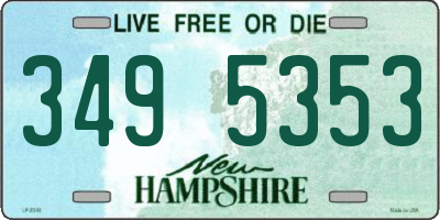 NH license plate 3495353