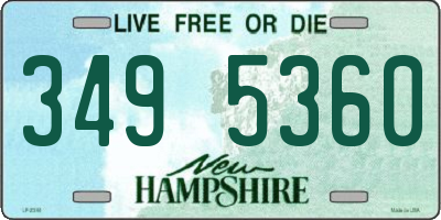 NH license plate 3495360