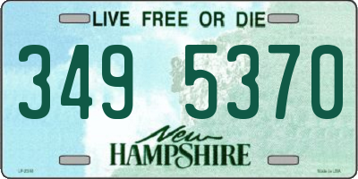 NH license plate 3495370