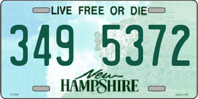 NH license plate 3495372