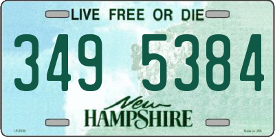 NH license plate 3495384