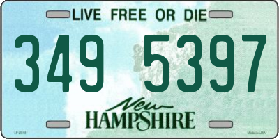NH license plate 3495397