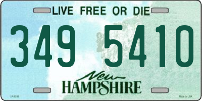 NH license plate 3495410