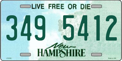 NH license plate 3495412