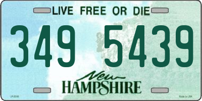 NH license plate 3495439