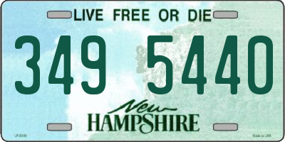 NH license plate 3495440