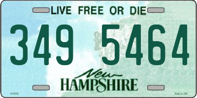 NH license plate 3495464