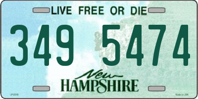 NH license plate 3495474