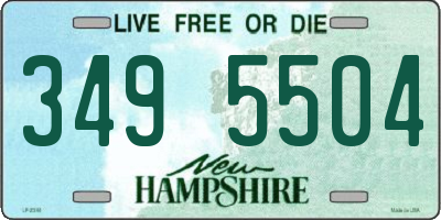 NH license plate 3495504