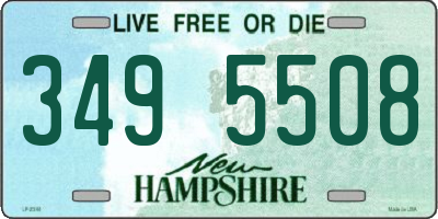 NH license plate 3495508
