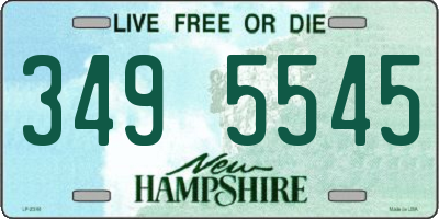 NH license plate 3495545