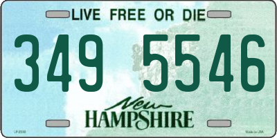 NH license plate 3495546