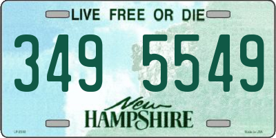 NH license plate 3495549