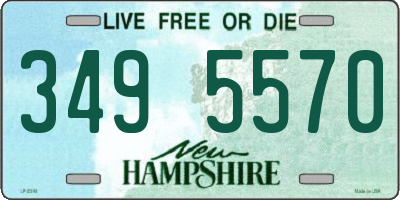 NH license plate 3495570