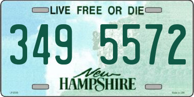 NH license plate 3495572